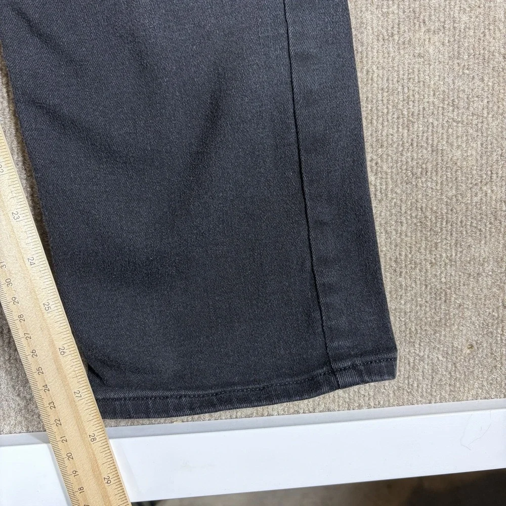 Calvin Klein Slim Straight Fit Jeans Mens W33 L30 Black Stretch Denim Pants